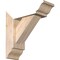 Ekena Millwork Traditional Traditional Smooth Bracket w/ Offset Brace, Douglas Fir, 5 1/2"W x 16"D x 16"H BKT0604X16X16TRA01SDF - alternate 1